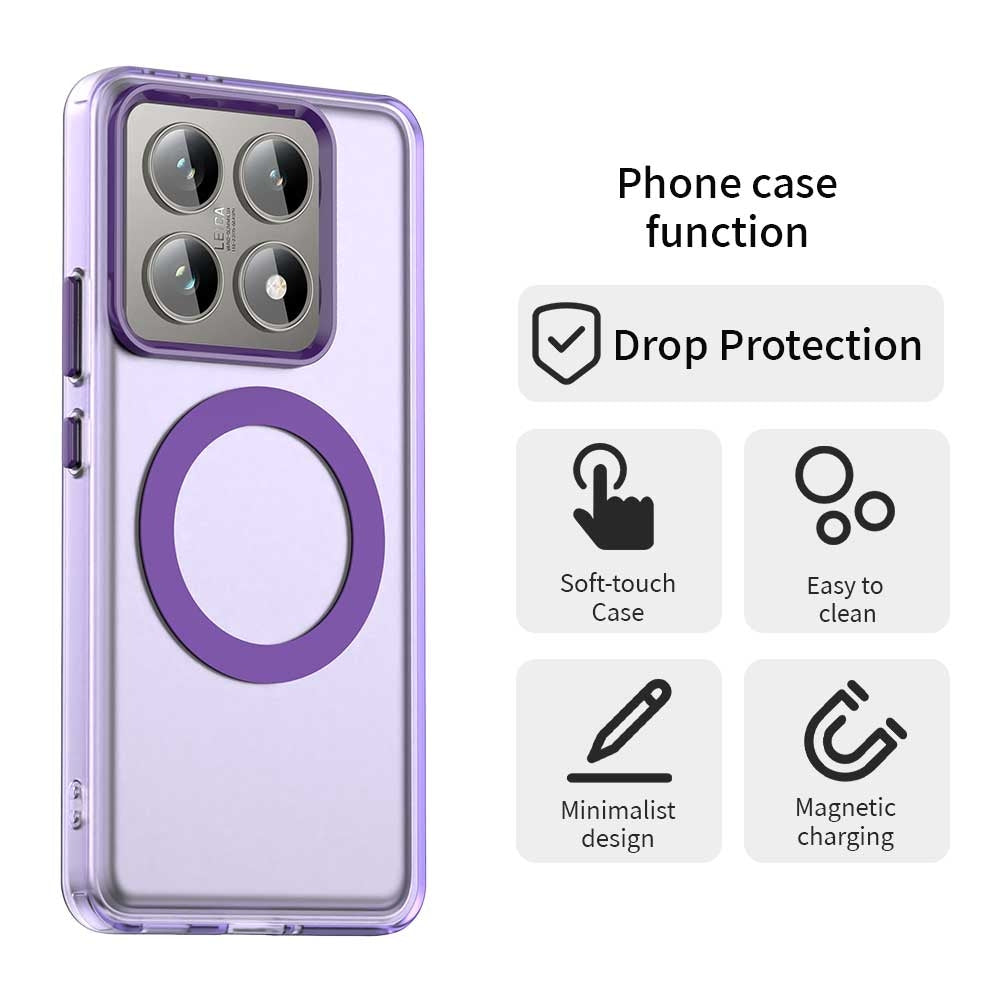Xiaomi 14T Durable MagSafe Phone Case - Hybrid TPU & PC Design, Lightweight & Stylish, Candy Colour, Wireless Charging Friendly