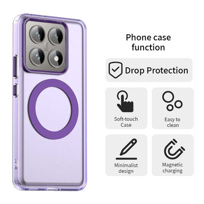 Xiaomi 14T Durable MagSafe Phone Case - Hybrid TPU & PC Design, Lightweight & Stylish, Candy Colour, Wireless Charging Friendly