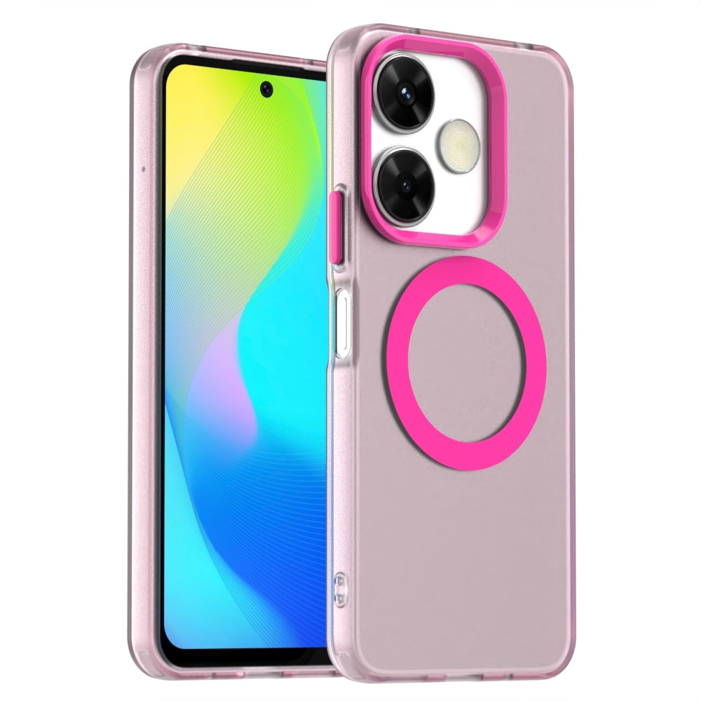 Xiaomi Poco M6 4G Durable MagSafe Phone Case - Hybrid TPU & PC Design, Lightweight & Stylish, Candy Colour, Wireless Charging Friendly