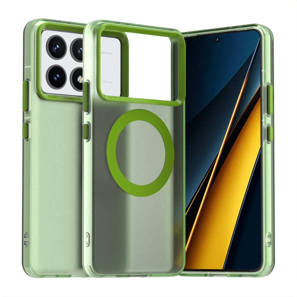 Xiaomi Poco F6 Pro Durable MagSafe Phone Case - Hybrid TPU & PC Design, Lightweight & Stylish, Candy Colour, Wireless Charging Friendly
