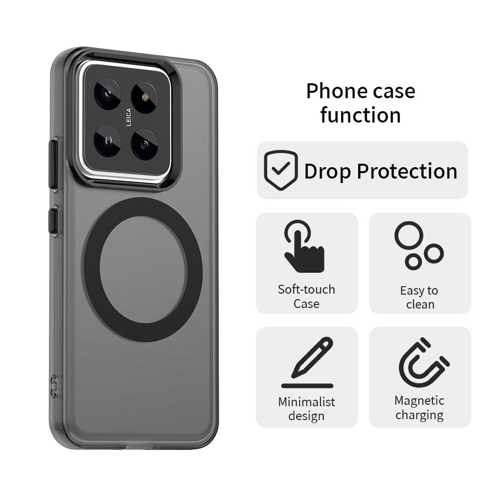 Xiaomi 14 Pro Durable MagSafe Phone Case - Hybrid TPU & PC Design, Lightweight & Stylish, Candy Colour, Wireless Charging Friendly