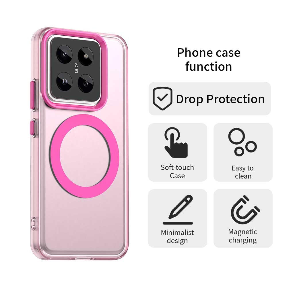 Xiaomi 14 Pro Durable MagSafe Phone Case - Hybrid TPU & PC Design, Lightweight & Stylish, Candy Colour, Wireless Charging Friendly