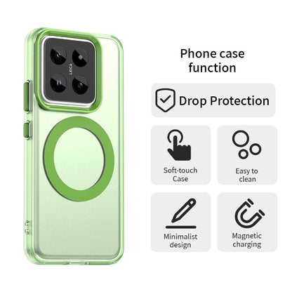 Xiaomi 14 Pro Durable MagSafe Phone Case - Hybrid TPU & PC Design, Lightweight & Stylish, Candy Colour, Wireless Charging Friendly