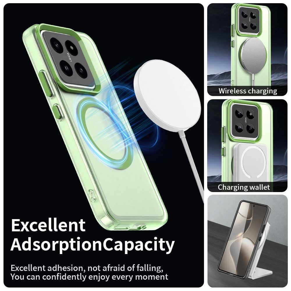 Xiaomi 14 Durable MagSafe Phone Case - Hybrid TPU & PC Design, Lightweight & Stylish, Candy Colour, Wireless Charging Friendly