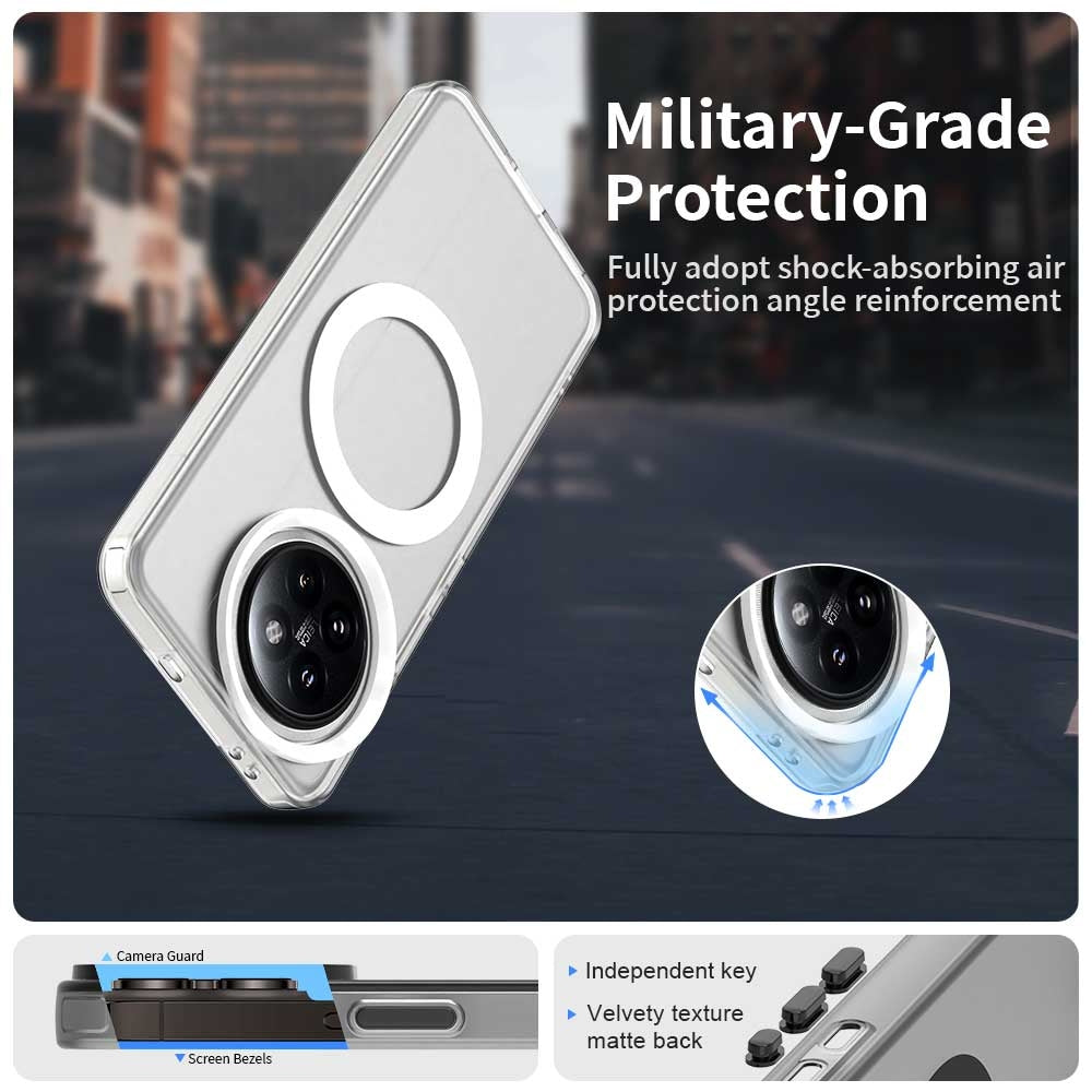 Xiaomi 14 Civi Durable MagSafe Phone Case - Hybrid TPU & PC Design, Lightweight & Stylish, Candy Colour, Wireless Charging Friendly