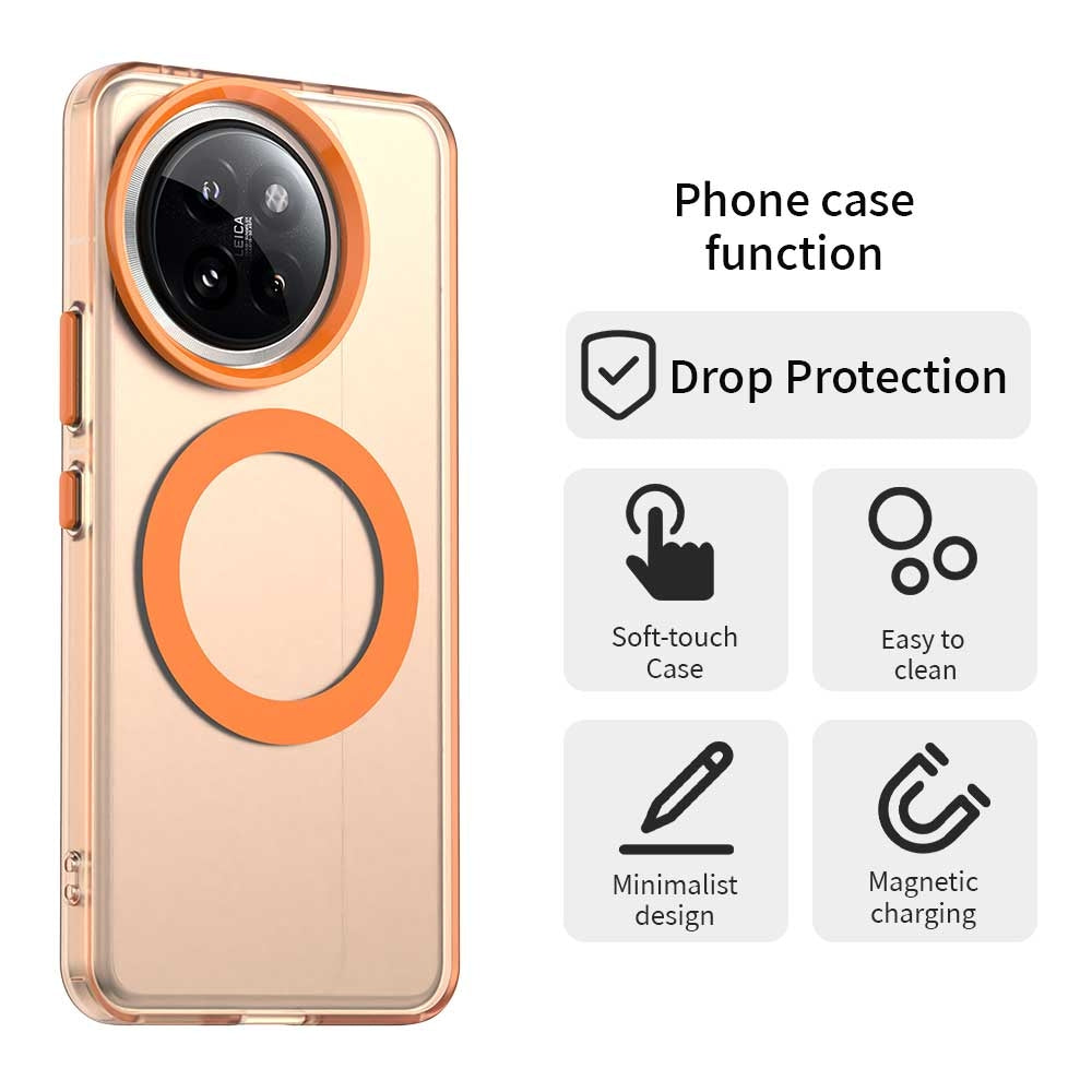 Xiaomi 14 Civi Durable MagSafe Phone Case - Hybrid TPU & PC Design, Lightweight & Stylish, Candy Colour, Wireless Charging Friendly