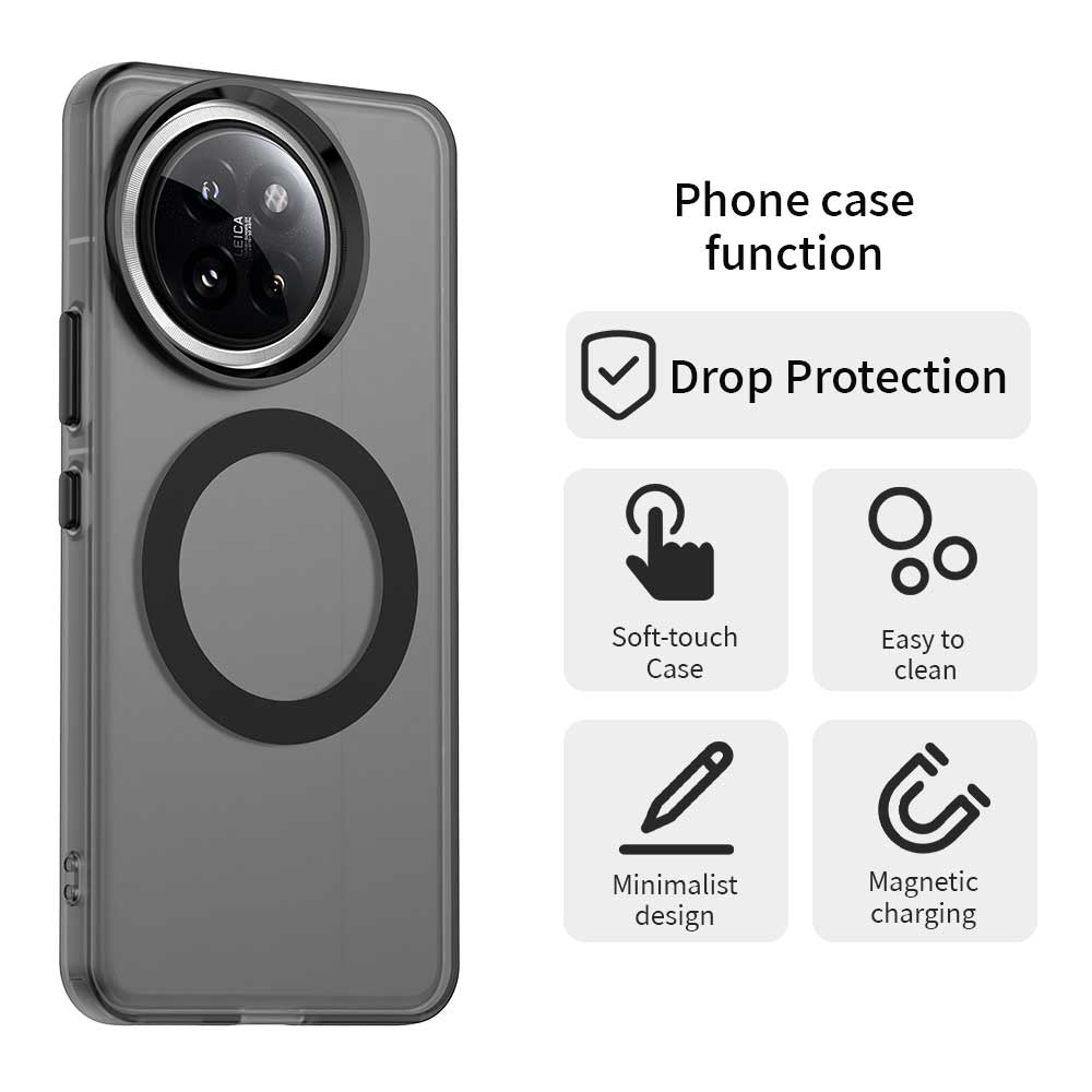 Xiaomi 14 Civi Durable MagSafe Phone Case - Hybrid TPU & PC Design, Lightweight & Stylish, Candy Colour, Wireless Charging Friendly