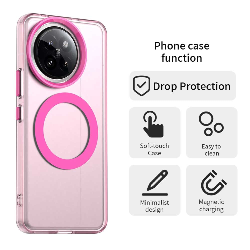 Xiaomi Civi 4 Pro Durable MagSafe Phone Case - Hybrid TPU & PC Design, Lightweight & Stylish, Candy Colour, Wireless Charging Friendly