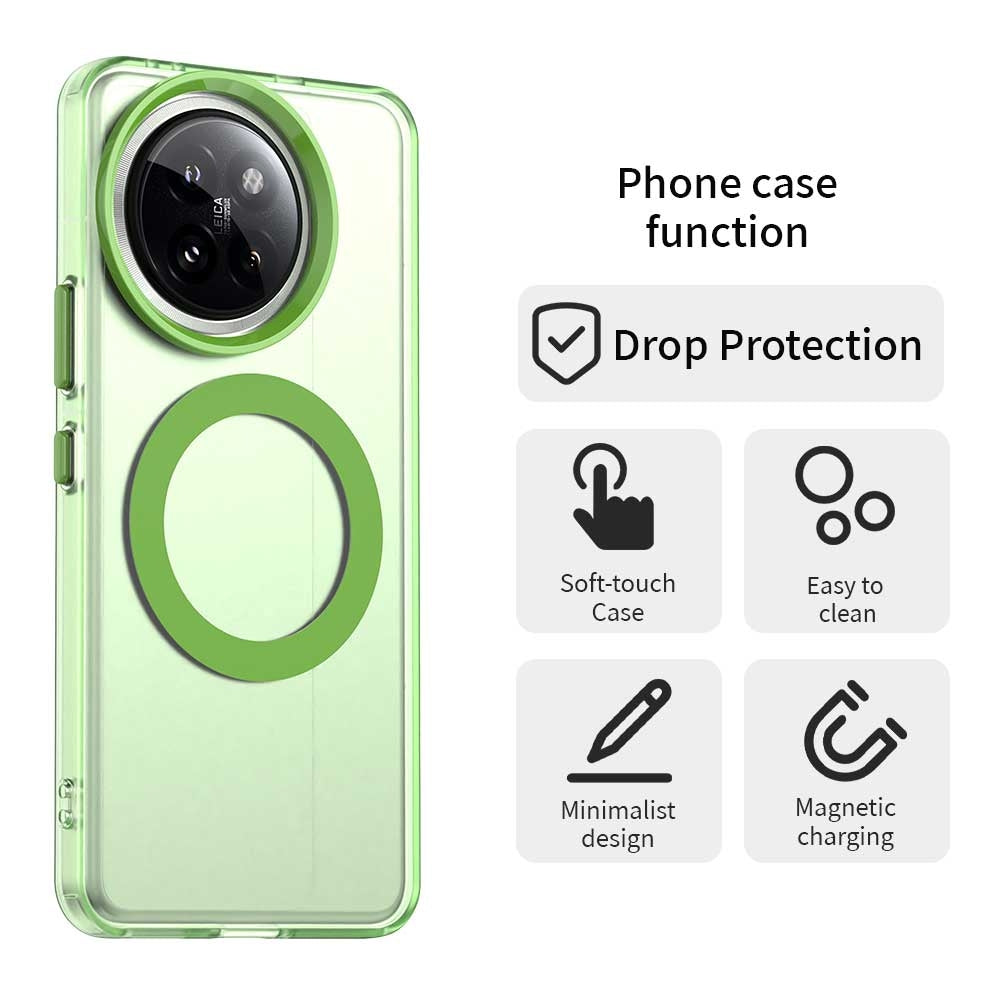 Xiaomi Civi 4 Pro Durable MagSafe Phone Case - Hybrid TPU & PC Design, Lightweight & Stylish, Candy Colour, Wireless Charging Friendly