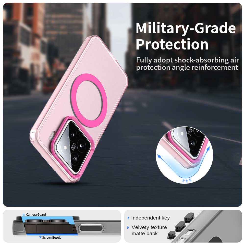 Xiaomi 15 Durable MagSafe Phone Case - Hybrid TPU & PC Design, Lightweight & Stylish, Candy Colour, Wireless Charging Friendly