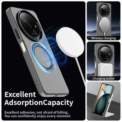 Xiaomi Poco C61 Durable MagSafe Phone Case - Hybrid TPU & PC Design, Lightweight & Stylish, Candy Colour, Wireless Charging Friendly