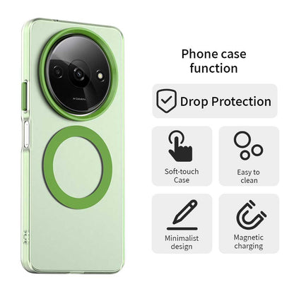 Xiaomi Poco C61 Durable MagSafe Phone Case - Hybrid TPU & PC Design, Lightweight & Stylish, Candy Colour, Wireless Charging Friendly