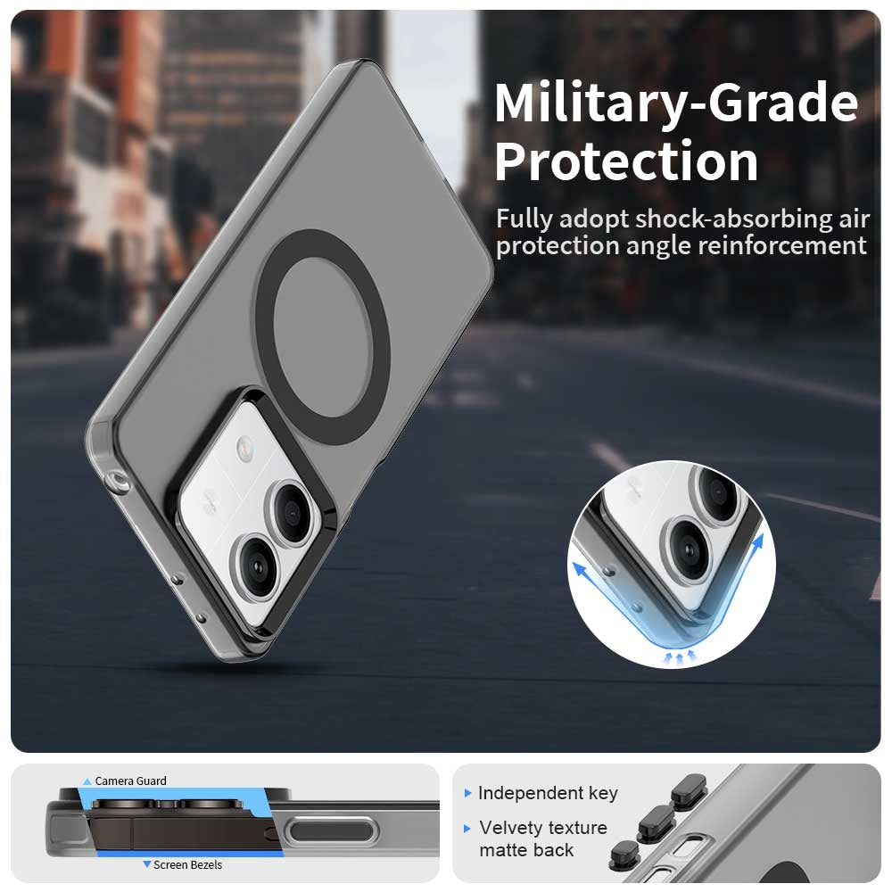 Xiaomi Poco X6 Neo 5G Durable MagSafe Phone Case - Hybrid TPU & PC Design, Lightweight & Stylish, Candy Colour, Wireless Charging Friendly