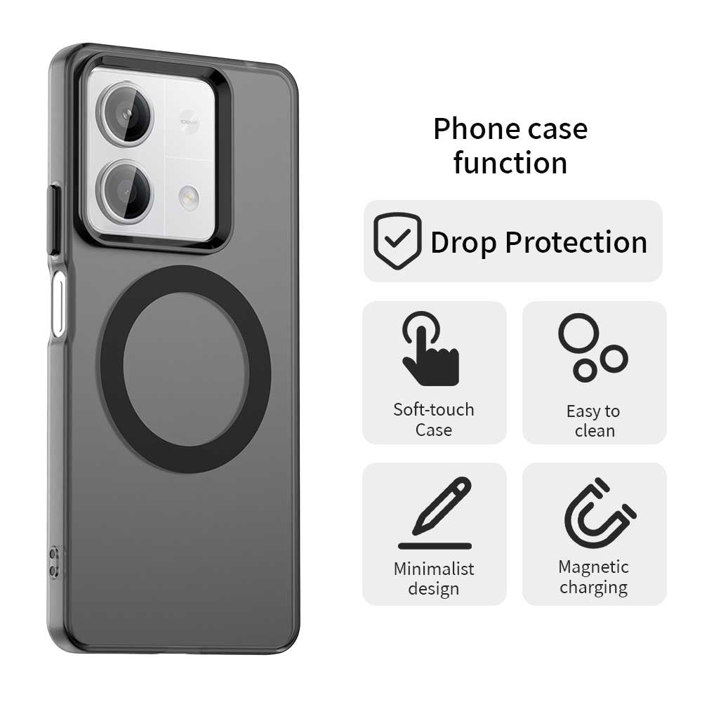 Xiaomi Poco X6 Neo 5G Durable MagSafe Phone Case - Hybrid TPU & PC Design, Lightweight & Stylish, Candy Colour, Wireless Charging Friendly
