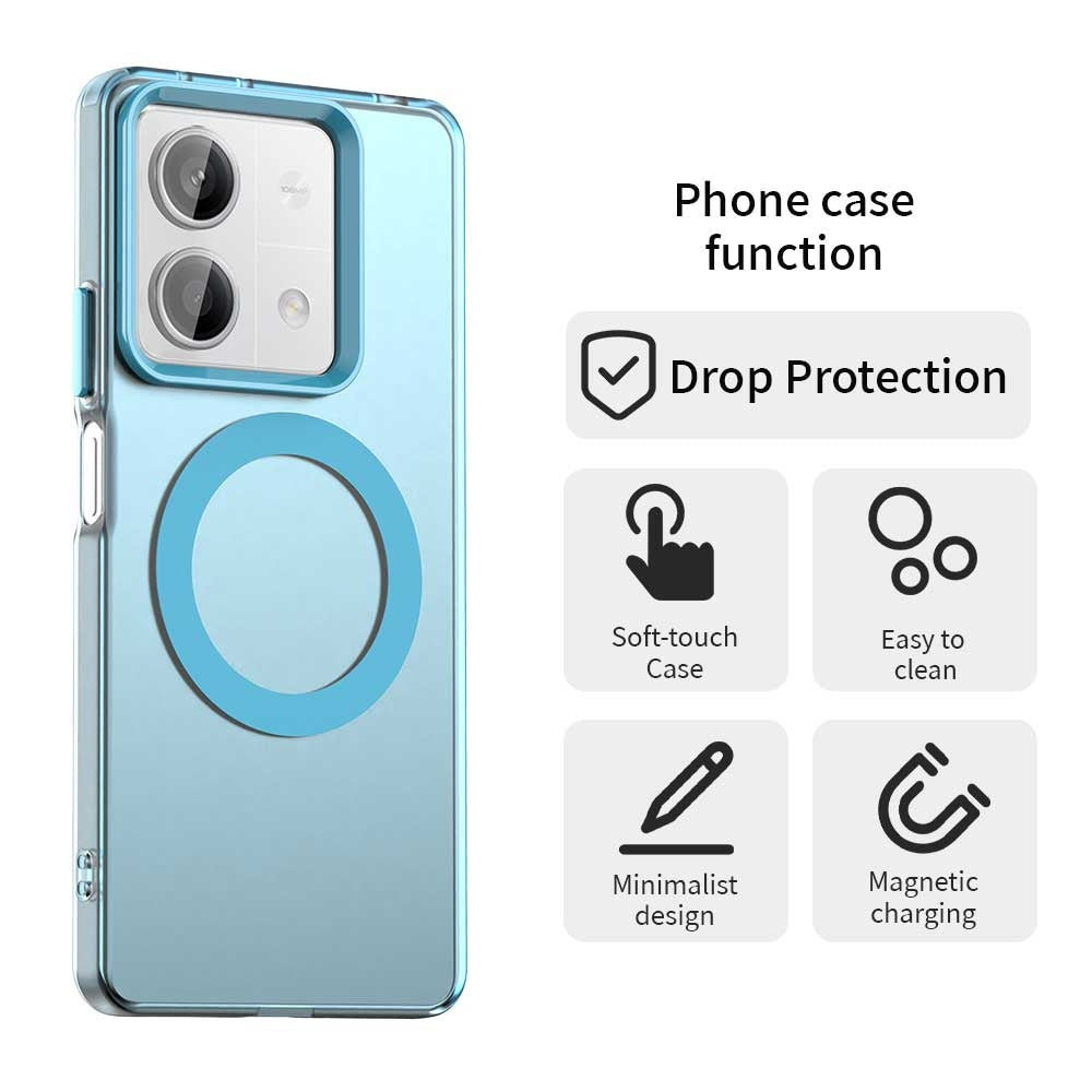 Xiaomi Poco X6 Neo 5G Durable MagSafe Phone Case - Hybrid TPU & PC Design, Lightweight & Stylish, Candy Colour, Wireless Charging Friendly