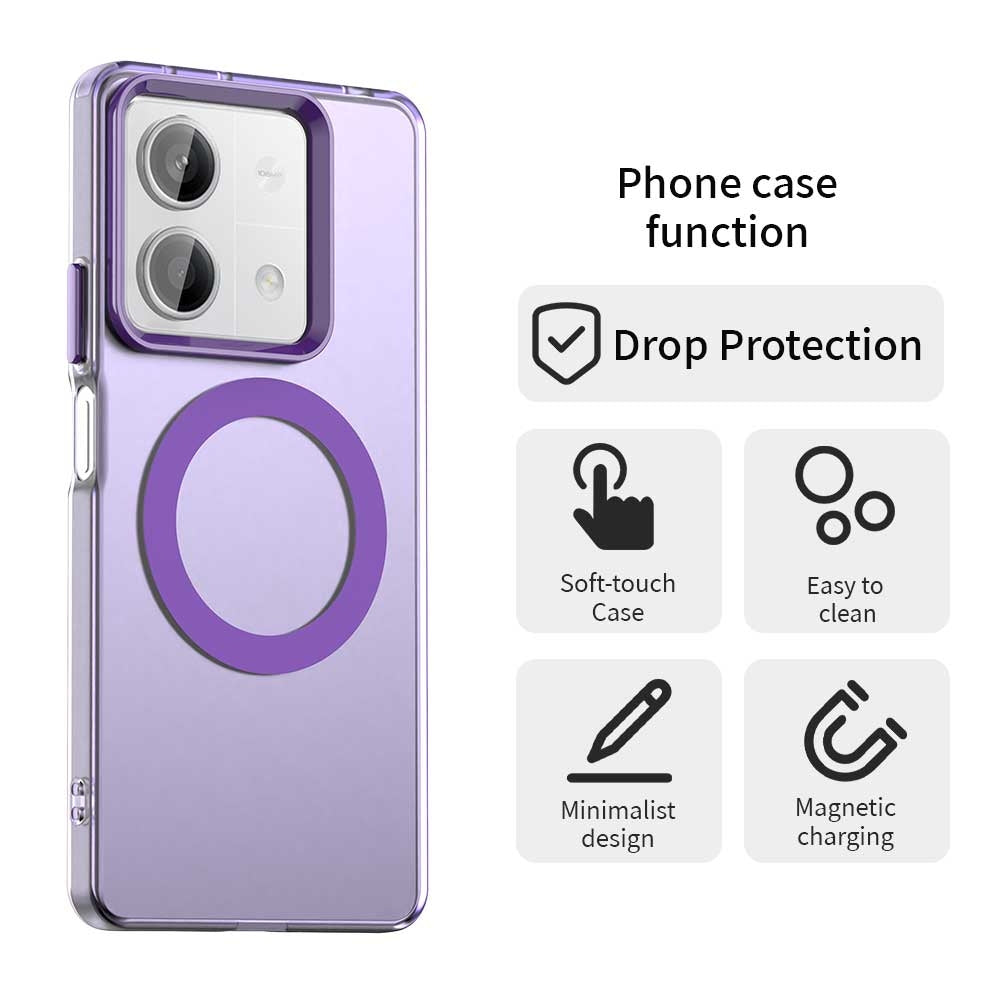 Xiaomi Poco X6 Neo 5G Durable MagSafe Phone Case - Hybrid TPU & PC Design, Lightweight & Stylish, Candy Colour, Wireless Charging Friendly
