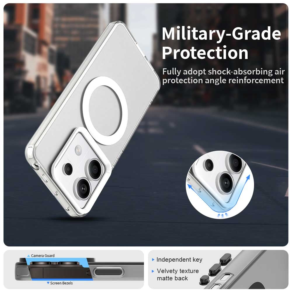 Xiaomi Poco X6 5G Durable MagSafe Phone Case - Hybrid TPU & PC Design, Lightweight & Stylish, Candy Colour, Wireless Charging Friendly