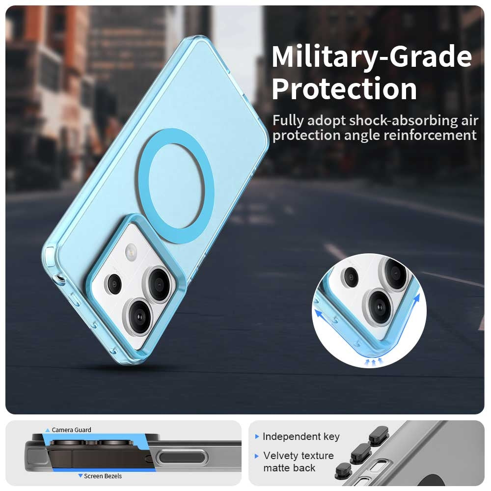 Xiaomi Poco X6 5G Durable MagSafe Phone Case - Hybrid TPU & PC Design, Lightweight & Stylish, Candy Colour, Wireless Charging Friendly