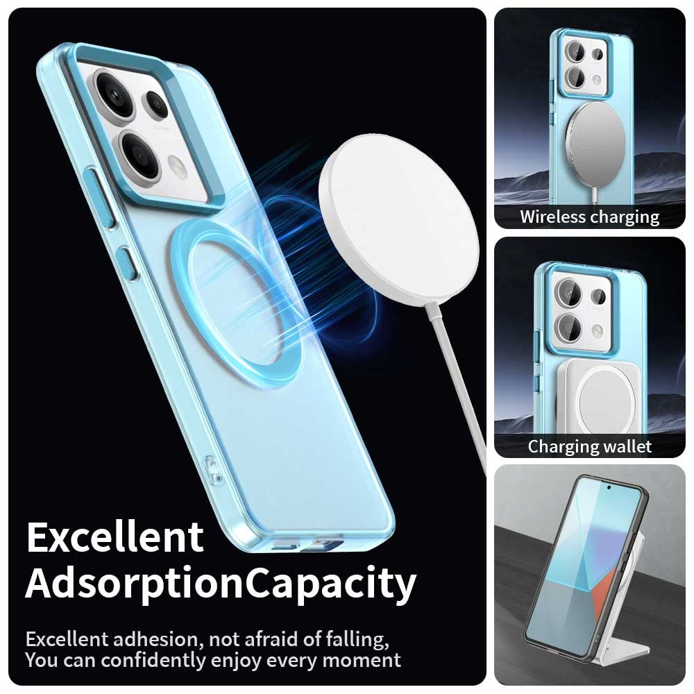 Xiaomi Poco X6 5G Durable MagSafe Phone Case - Hybrid TPU & PC Design, Lightweight & Stylish, Candy Colour, Wireless Charging Friendly