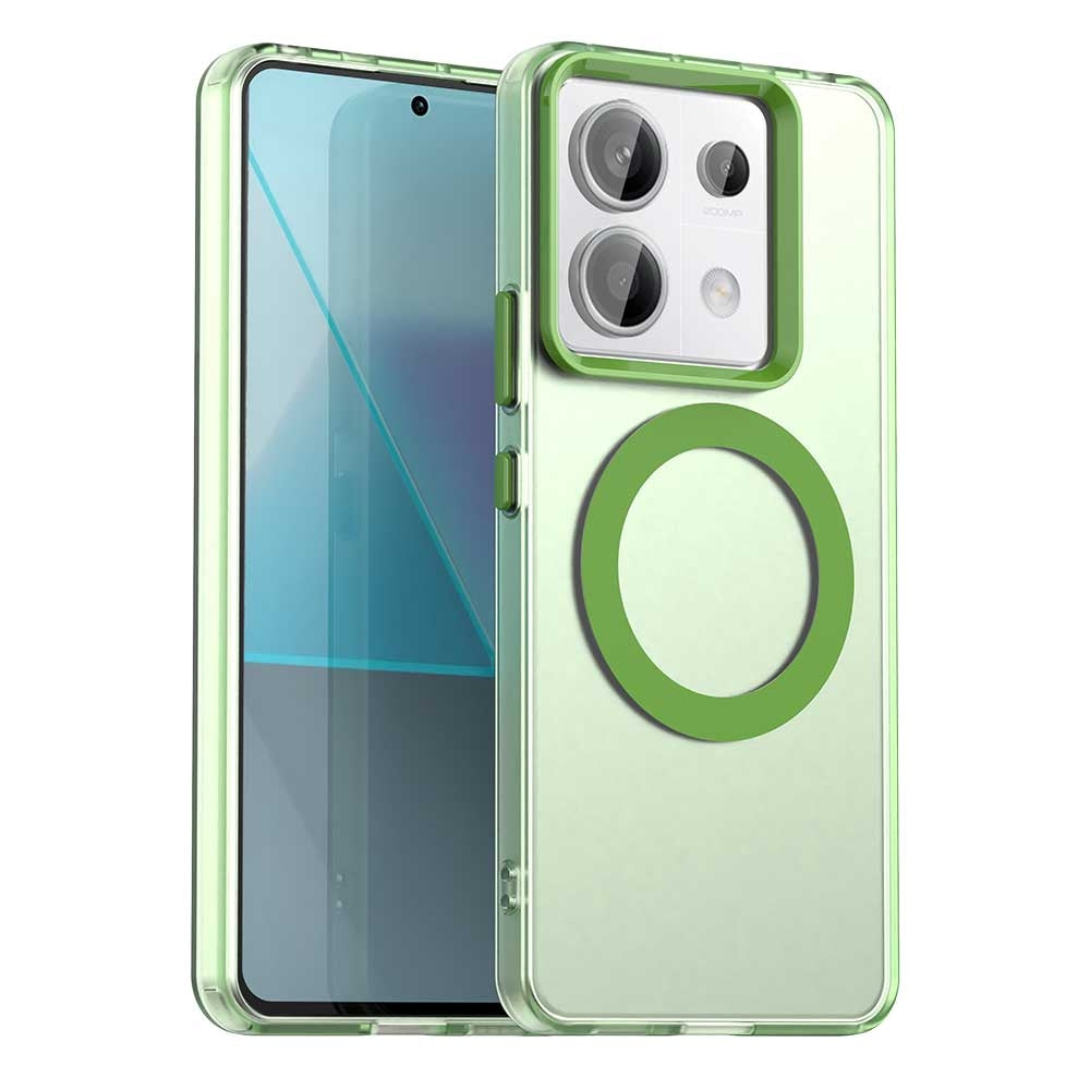 Xiaomi Poco X6 5G Durable MagSafe Phone Case - Hybrid TPU & PC Design, Lightweight & Stylish, Candy Colour, Wireless Charging Friendly