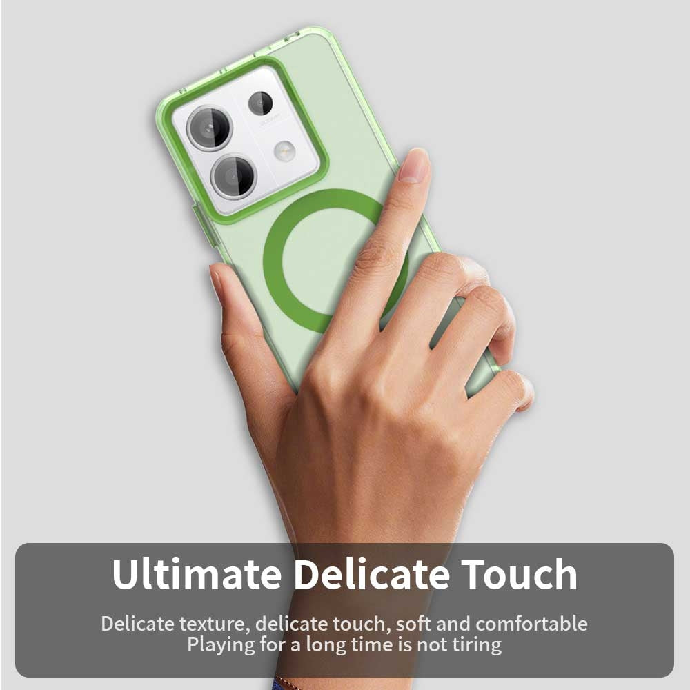 Xiaomi Poco X6 5G Durable MagSafe Phone Case - Hybrid TPU & PC Design, Lightweight & Stylish, Candy Colour, Wireless Charging Friendly