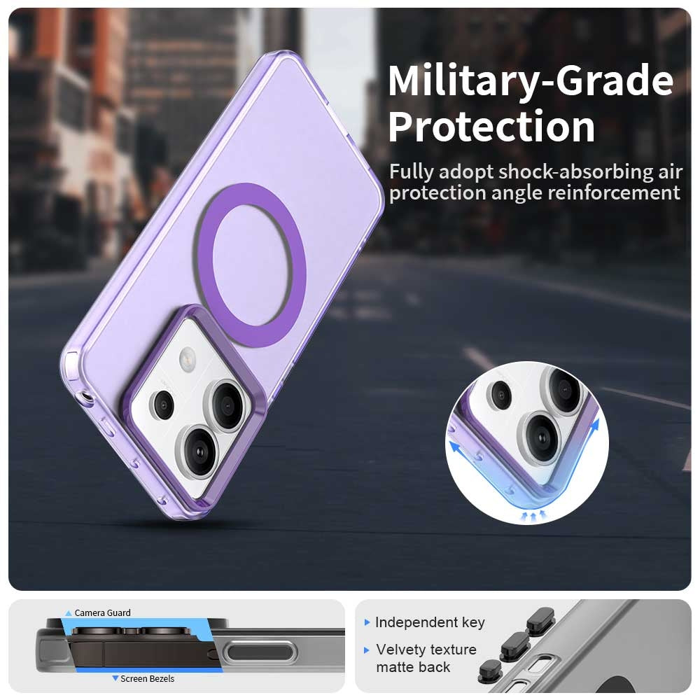 Xiaomi Poco X6 5G Durable MagSafe Phone Case - Hybrid TPU & PC Design, Lightweight & Stylish, Candy Colour, Wireless Charging Friendly