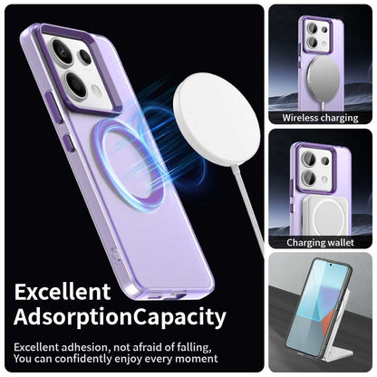 Xiaomi Poco X6 5G Durable MagSafe Phone Case - Hybrid TPU & PC Design, Lightweight & Stylish, Candy Colour, Wireless Charging Friendly
