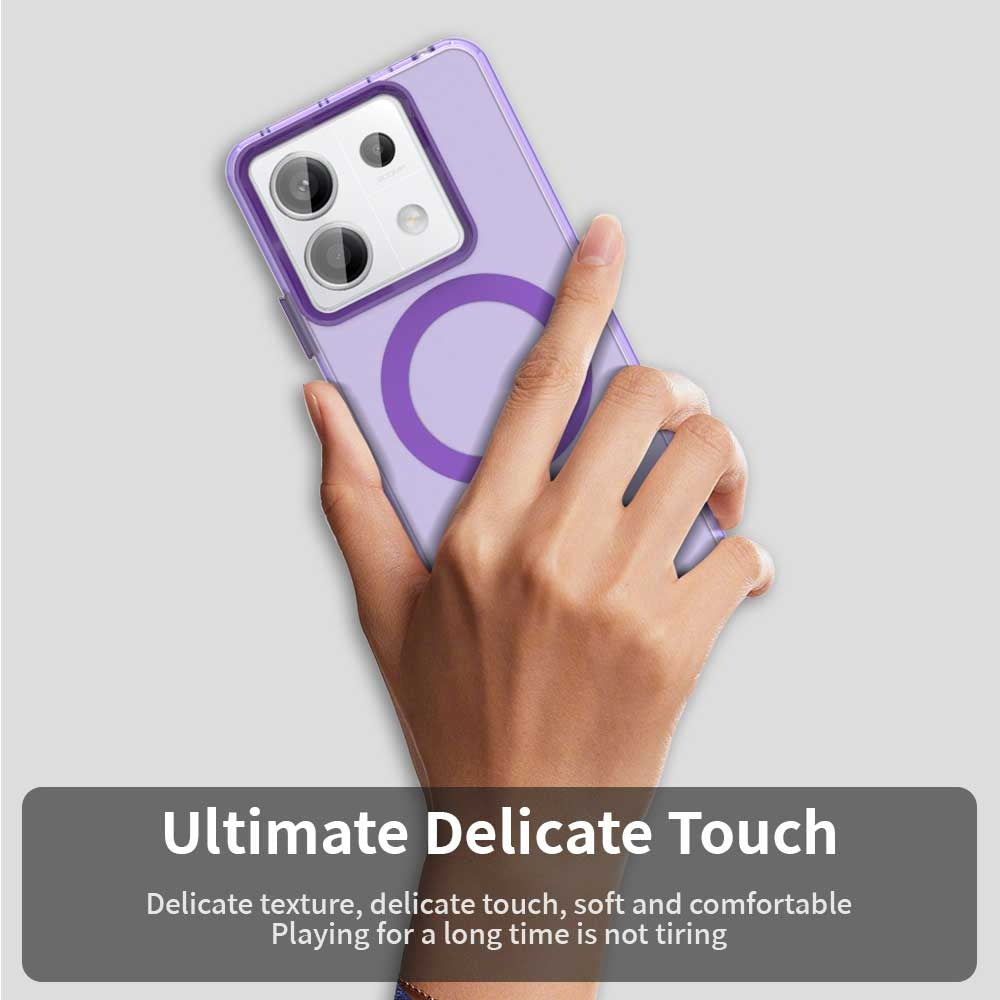 Xiaomi Poco X6 5G Durable MagSafe Phone Case - Hybrid TPU & PC Design, Lightweight & Stylish, Candy Colour, Wireless Charging Friendly