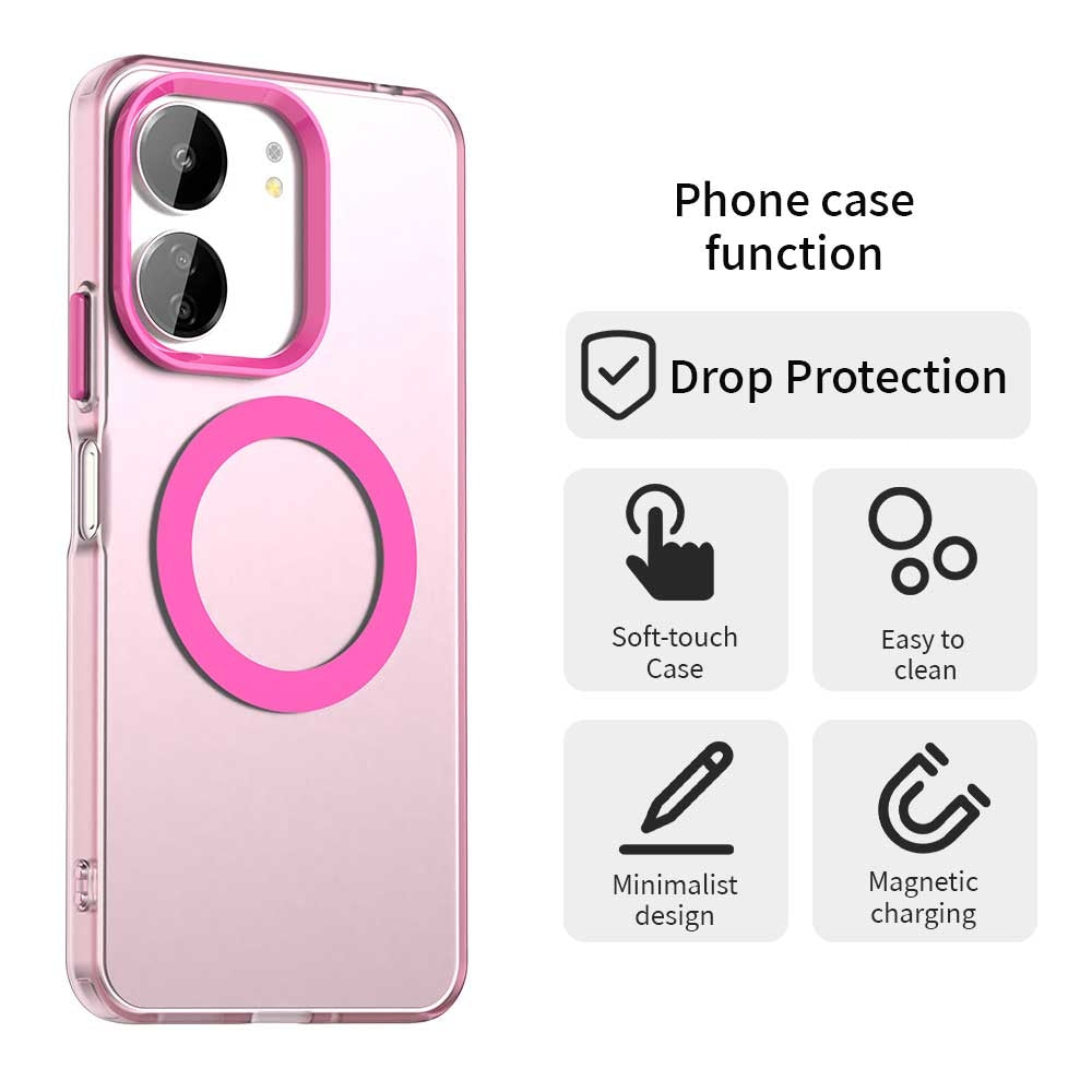 Xiaomi Poco C65 Durable MagSafe Phone Case - Hybrid TPU & PC Design, Lightweight & Stylish, Candy Colour, Wireless Charging Friendly