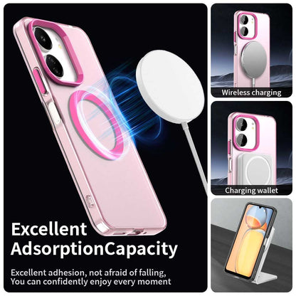 Xiaomi Poco M6 5G Durable MagSafe Phone Case - Hybrid TPU & PC Design, Lightweight & Stylish, Candy Colour, Wireless Charging Friendly