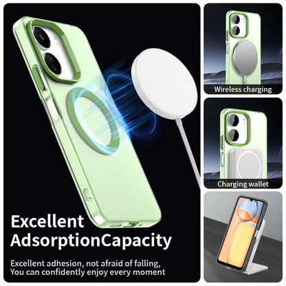 Xiaomi Poco M6 5G Durable MagSafe Phone Case - Hybrid TPU & PC Design, Lightweight & Stylish, Candy Colour, Wireless Charging Friendly