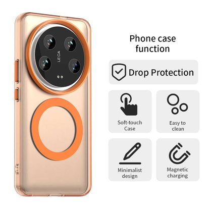 Xiaomi 14 Ultra Durable MagSafe Phone Case - Hybrid TPU & PC Design, Lightweight & Stylish, Candy Colour, Wireless Charging Friendly