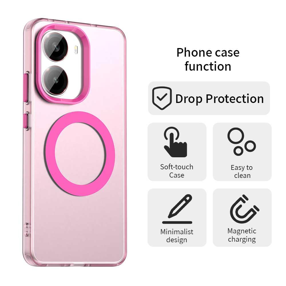 Xiaomi Poco X7 Pro Durable MagSafe Phone Case - Hybrid TPU & PC Design, Lightweight & Stylish, Candy Colour, Wireless Charging Friendly
