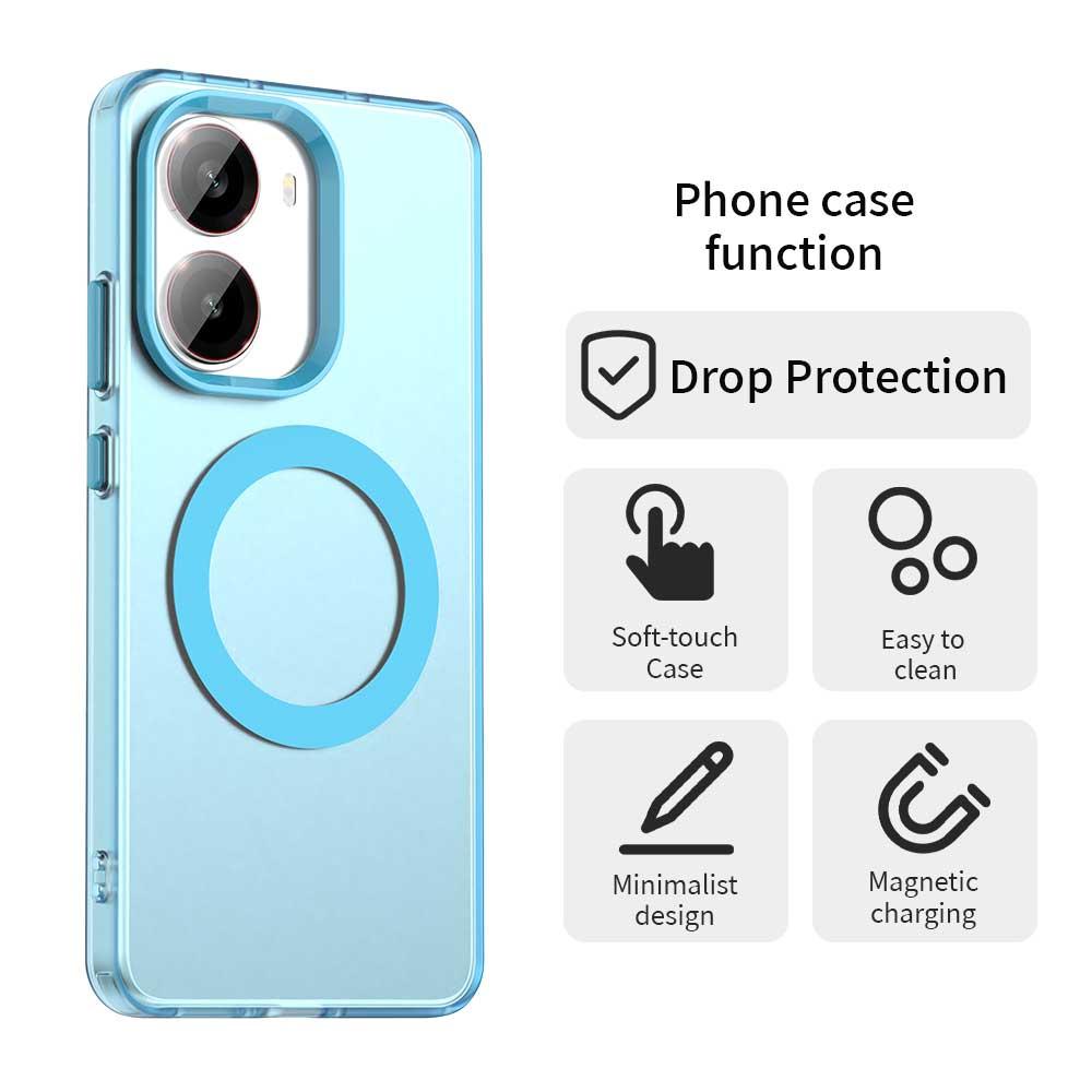 Xiaomi Poco X7 Pro Durable MagSafe Phone Case - Hybrid TPU & PC Design, Lightweight & Stylish, Candy Colour, Wireless Charging Friendly