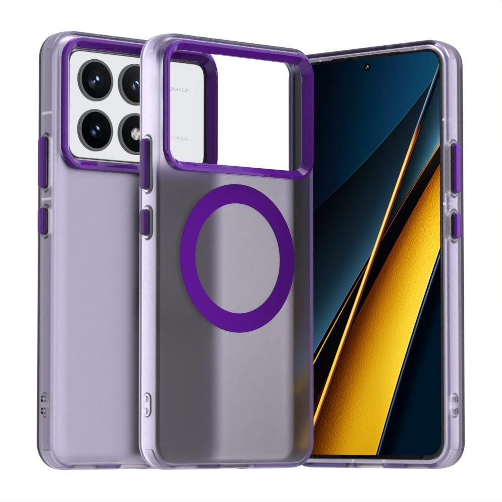 Redmi K70 Durable MagSafe Phone Case - Hybrid TPU & PC Design, Lightweight & Stylish, Candy Colour, Wireless Charging Friendly