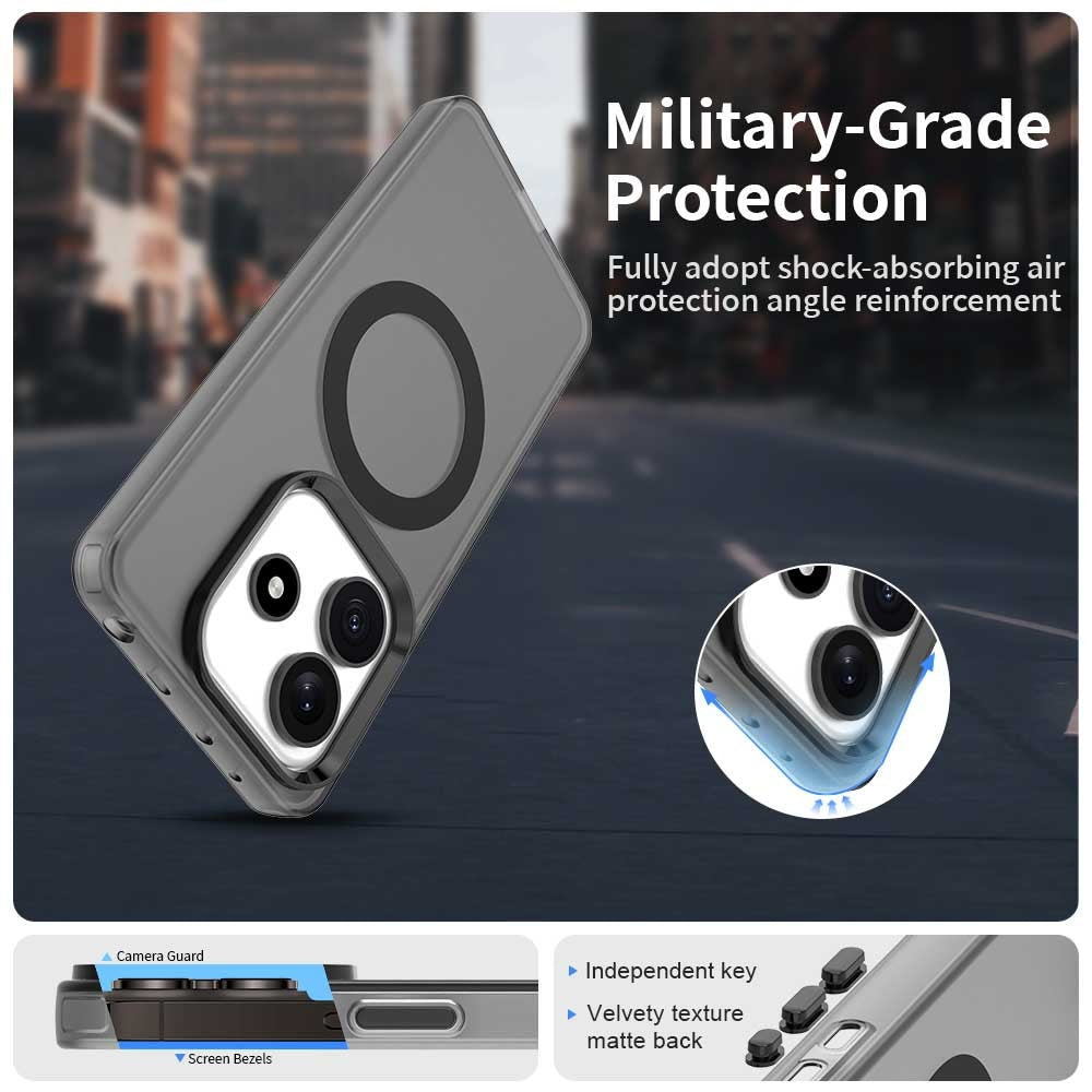 Redmi Note 14 5G Durable MagSafe Phone Case - Hybrid TPU & PC Design, Lightweight & Stylish, Candy Colour, Wireless Charging Friendly