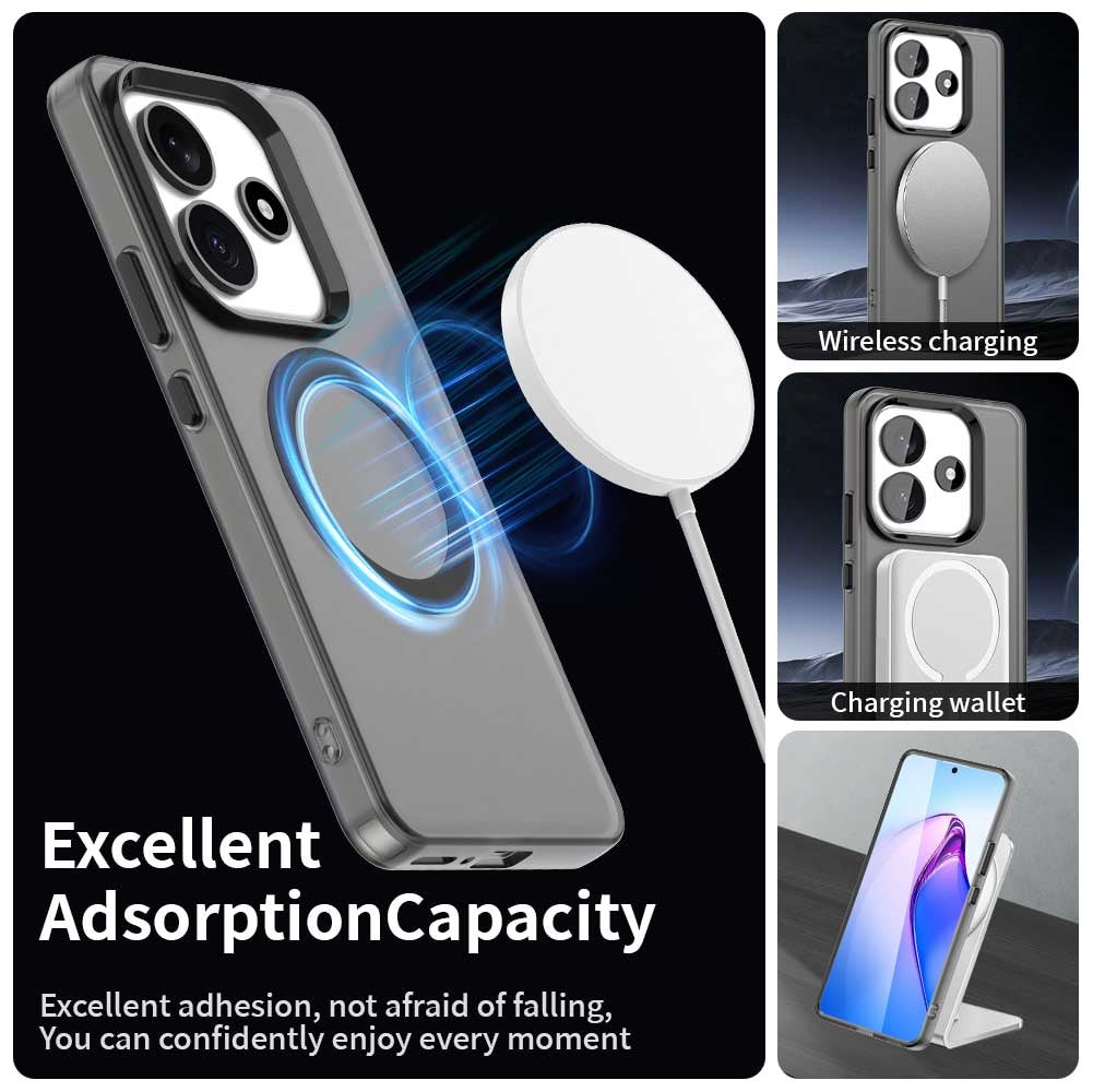 Redmi Note 14 5G Durable MagSafe Phone Case - Hybrid TPU & PC Design, Lightweight & Stylish, Candy Colour, Wireless Charging Friendly