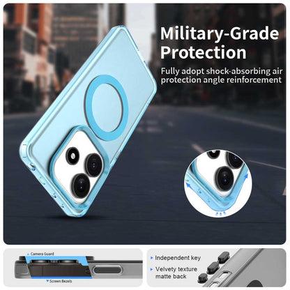 Redmi Note 14 5G Durable MagSafe Phone Case - Hybrid TPU & PC Design, Lightweight & Stylish, Candy Colour, Wireless Charging Friendly