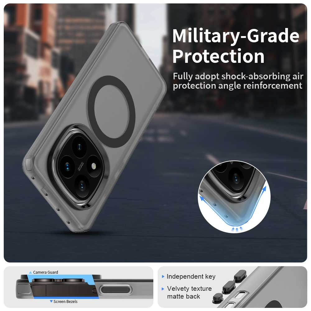 Redmi Note 14 Pro 5G Durable MagSafe Phone Case - Hybrid TPU & PC Design, Lightweight & Stylish, Candy Colour, Wireless Charging Friendly