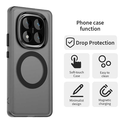 Redmi Note 14 Pro 5G Durable MagSafe Phone Case - Hybrid TPU & PC Design, Lightweight & Stylish, Candy Colour, Wireless Charging Friendly
