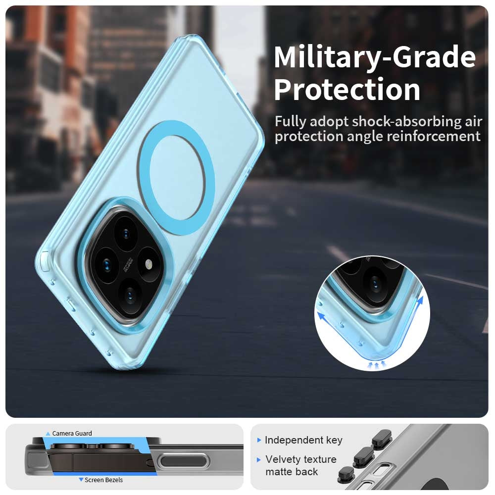 Redmi Note 14 Pro 5G Durable MagSafe Phone Case - Hybrid TPU & PC Design, Lightweight & Stylish, Candy Colour, Wireless Charging Friendly