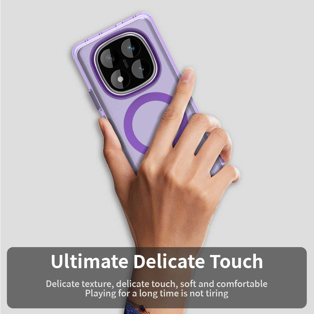 Redmi Note 14 Pro 5G Durable MagSafe Phone Case - Hybrid TPU & PC Design, Lightweight & Stylish, Candy Colour, Wireless Charging Friendly
