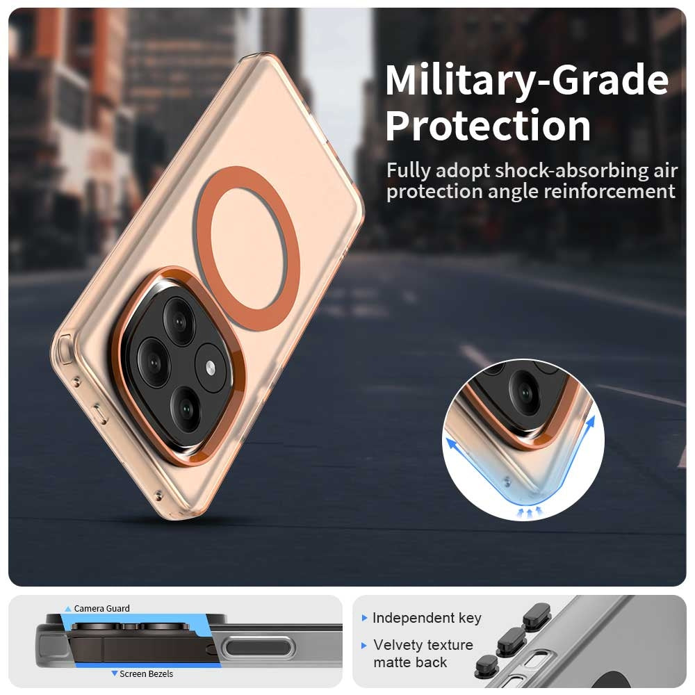 Redmi Note 14 Pro+ 5G Durable MagSafe Phone Case - Hybrid TPU & PC Design, Lightweight & Stylish, Candy Colour, Wireless Charging Friendly