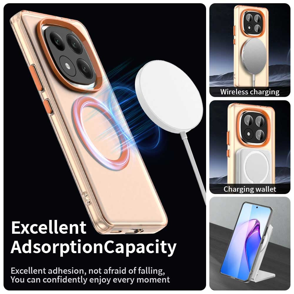 Redmi Note 14 Pro+ 5G Durable MagSafe Phone Case - Hybrid TPU & PC Design, Lightweight & Stylish, Candy Colour, Wireless Charging Friendly