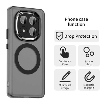 Redmi Note 14 Pro+ 5G Durable MagSafe Phone Case - Hybrid TPU & PC Design, Lightweight & Stylish, Candy Colour, Wireless Charging Friendly