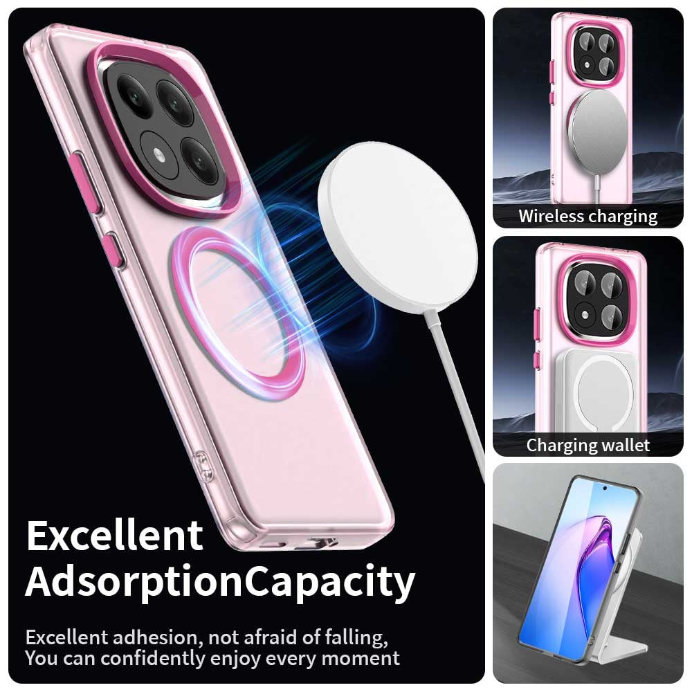 Redmi Note 14 Pro+ 5G Durable MagSafe Phone Case - Hybrid TPU & PC Design, Lightweight & Stylish, Candy Colour, Wireless Charging Friendly