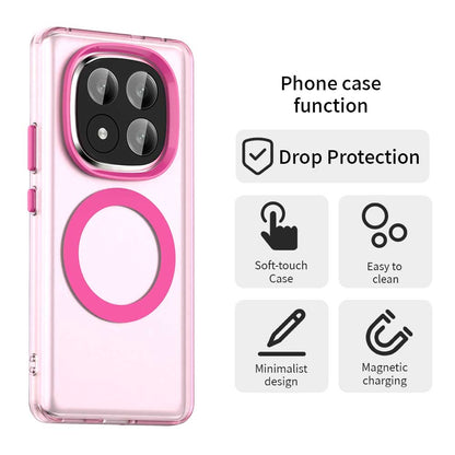 Redmi Note 14 Pro+ 5G Durable MagSafe Phone Case - Hybrid TPU & PC Design, Lightweight & Stylish, Candy Colour, Wireless Charging Friendly