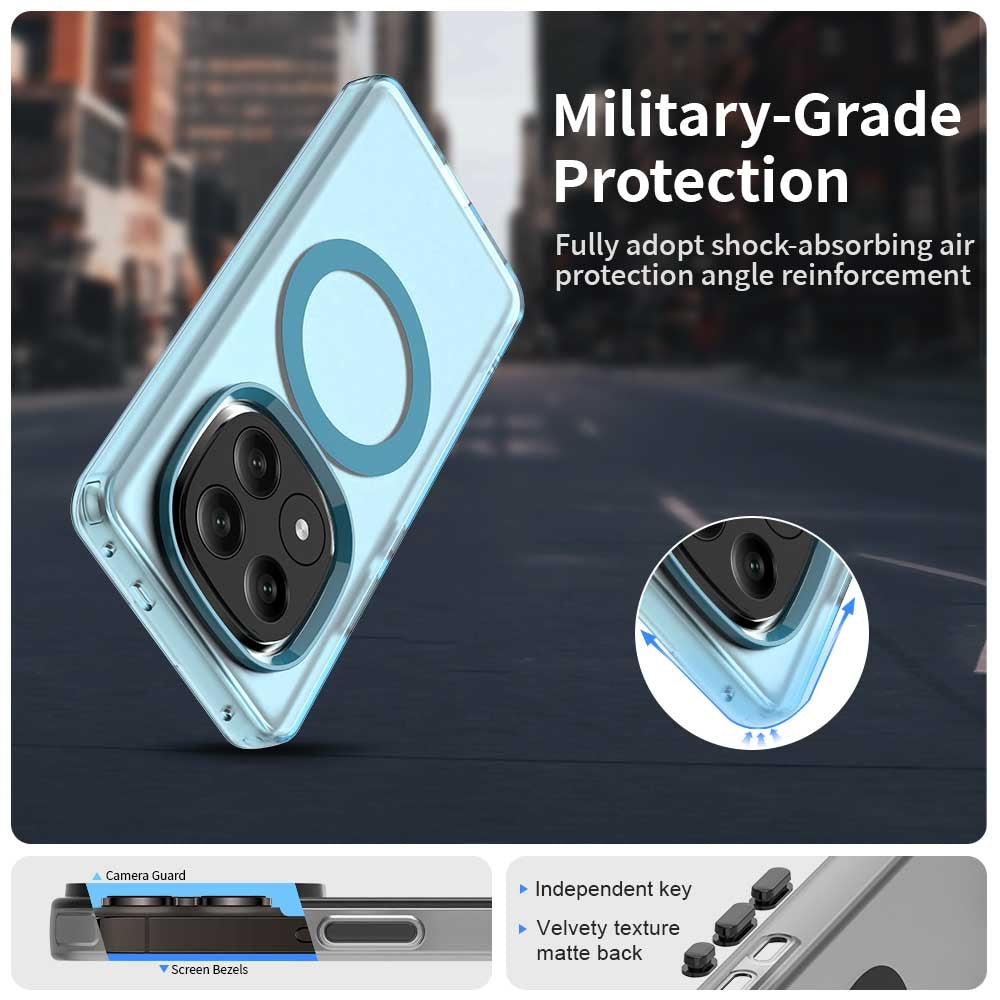 Redmi Note 14 Pro+ 5G Durable MagSafe Phone Case - Hybrid TPU & PC Design, Lightweight & Stylish, Candy Colour, Wireless Charging Friendly