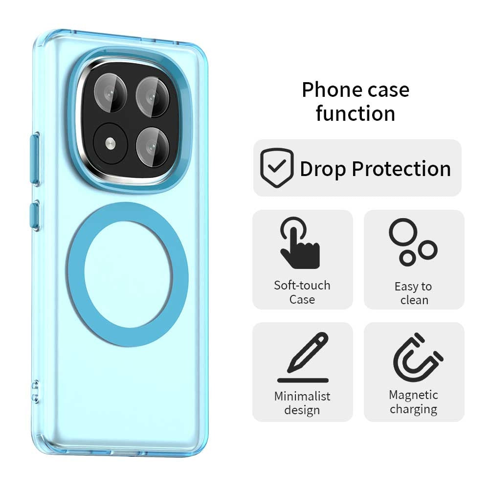Redmi Note 14 Pro+ 5G Durable MagSafe Phone Case - Hybrid TPU & PC Design, Lightweight & Stylish, Candy Colour, Wireless Charging Friendly