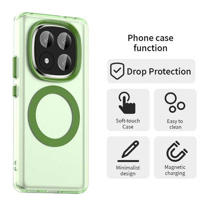 Redmi Note 14 Pro+ 5G Durable MagSafe Phone Case - Hybrid TPU & PC Design, Lightweight & Stylish, Candy Colour, Wireless Charging Friendly